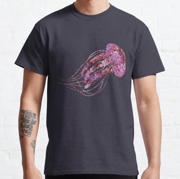 Pink Flower Jellyfish Classic T-Shirt