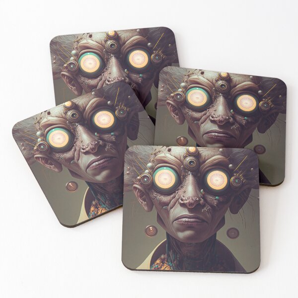 Item preview, Weird bizarre woman portrait designed and sold by mrlongfield.