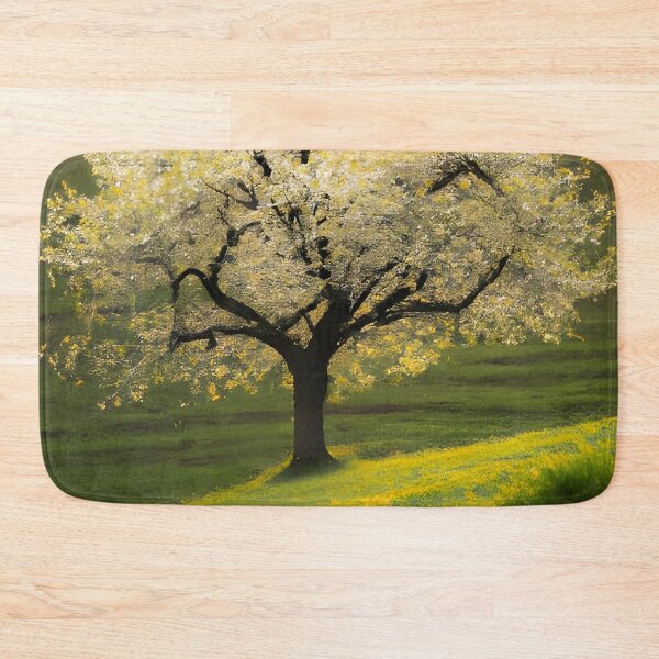 Item preview, White tree in field generated by artificial intelligence designed and sold by megadrina.