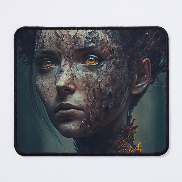 Item preview, Weird bizarre woman portrait designed and sold by mrlongfield.