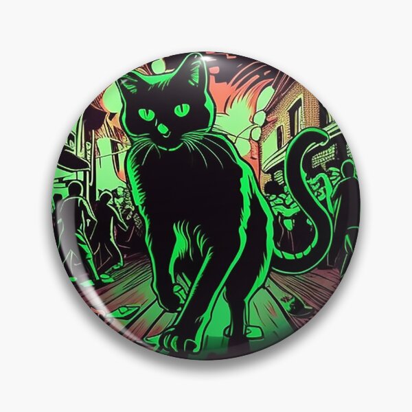 Item preview, Partying Black Cat - Comic Art - Dancing at Nightclub designed and sold by The-Fox-Hole.