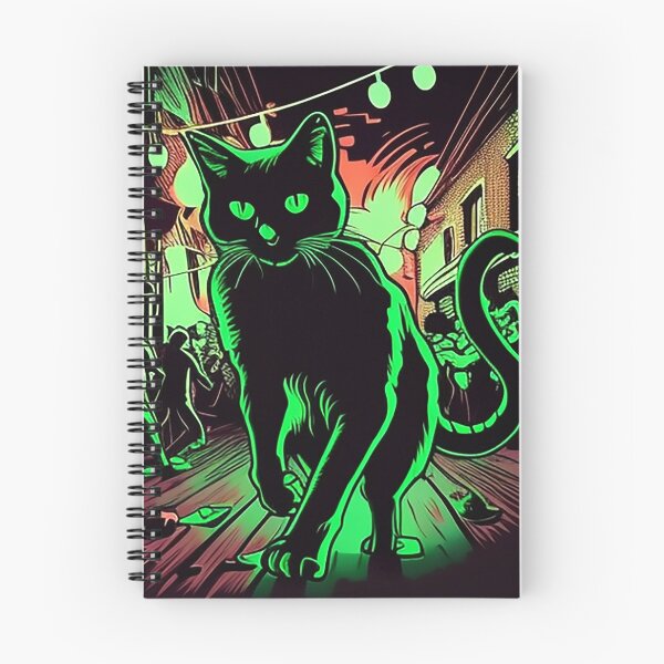 Item preview, Partying Black Cat - Comic Art - Dancing at Nightclub designed and sold by The-Fox-Hole.
