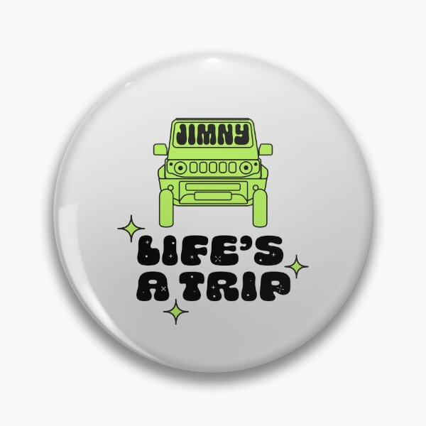 Item preview, Life's a Trip Kinetic Yellow Jimny | Classic Retro Sticker designed and sold by stoicjimny.