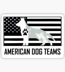 American Dog Teams Sticker