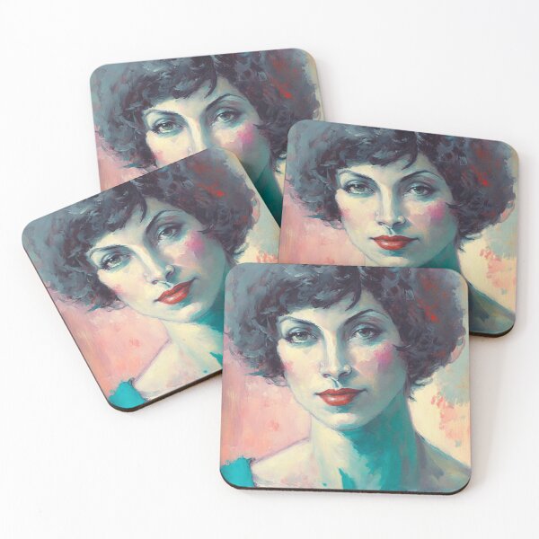 Item preview, Transcendent Beauty: An Abstract Oil and Acrylic Portrait of a Woman designed and sold by Anurag Kumar.