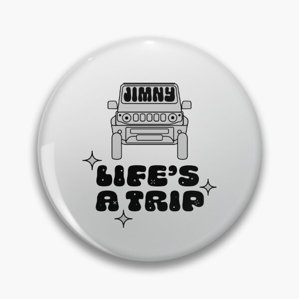 Item preview, Life's a Trip Silky Silver Jimny | Classic Retro Sticker designed and sold by stoicjimny.