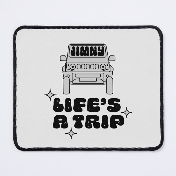 Item preview, Life's a Trip Silky Silver Jimny | Classic Retro Sticker designed and sold by stoicjimny.