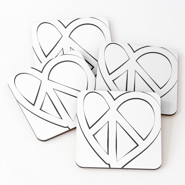 Item preview, Peace&Love Heart Line designed and sold by Sshara.