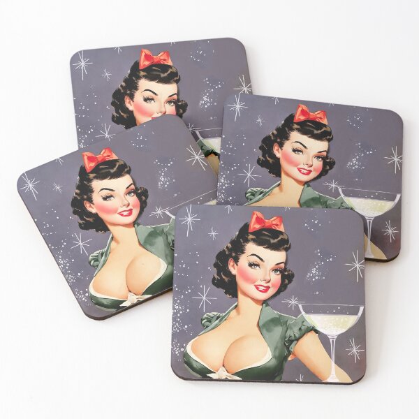 Item preview, Festive New Year Pinup Girl designed and sold by cutestpinups.
