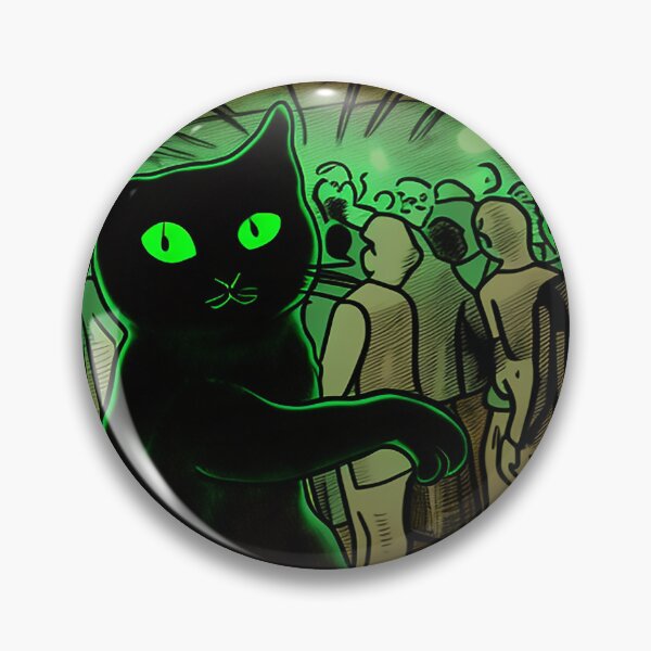 Item preview, Partying Black Cat - Comic Art - Dancing at Nightclub designed and sold by The-Fox-Hole.