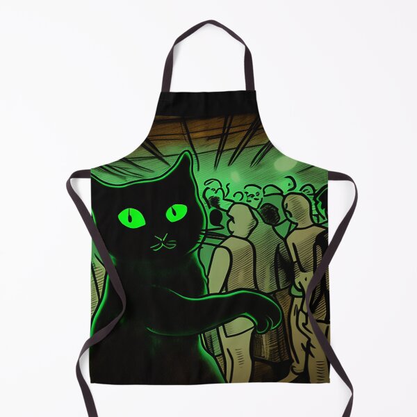 Item preview, Partying Black Cat - Comic Art - Dancing at Nightclub designed and sold by The-Fox-Hole.