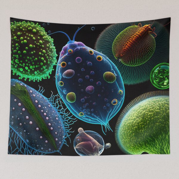 Item preview, Imagined Biology Fun Colorful Microscopic Organisms designed and sold by FunWearVM.