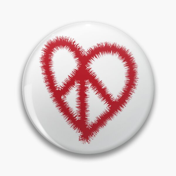 Item preview, Peace&Love Red Heart designed and sold by Sshara.