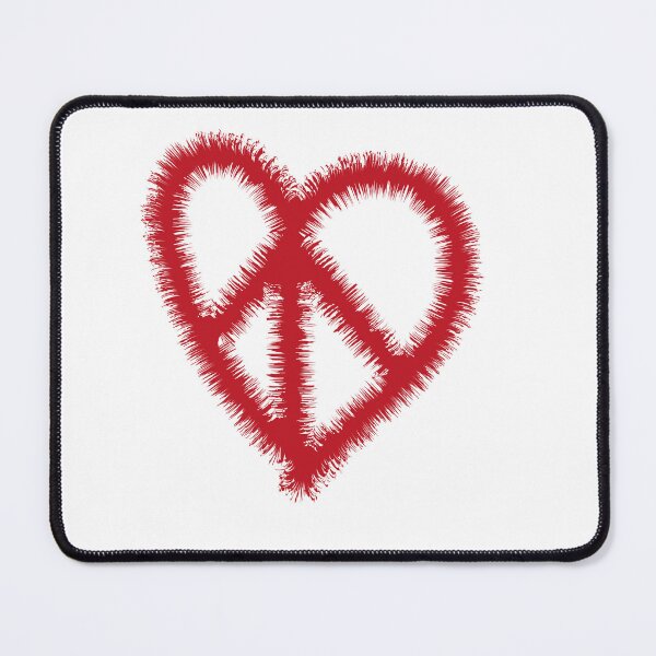 Item preview, Peace&Love Red Heart designed and sold by Sshara.