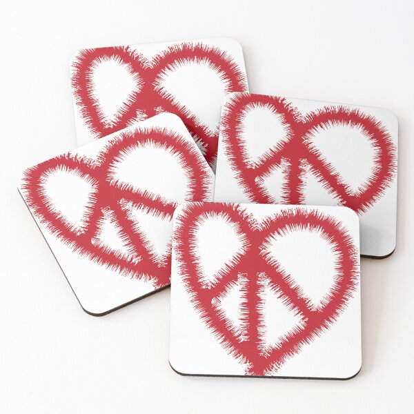 Item preview, Peace&Love Red Heart designed and sold by Sshara.