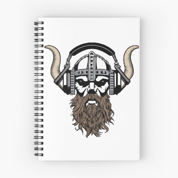 Item preview, viking vintage skull beard with headphone designed and sold by Wonka ⭐⭐⭐⭐⭐.