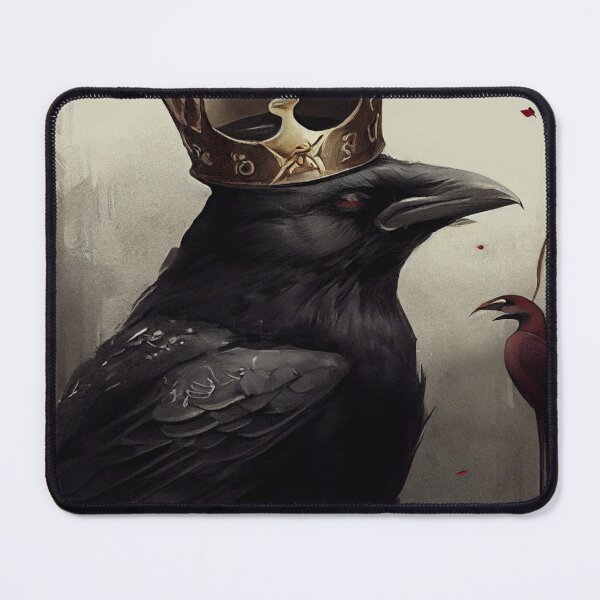 Item preview, A black raven with a golden crown. designed and sold by Maniock.