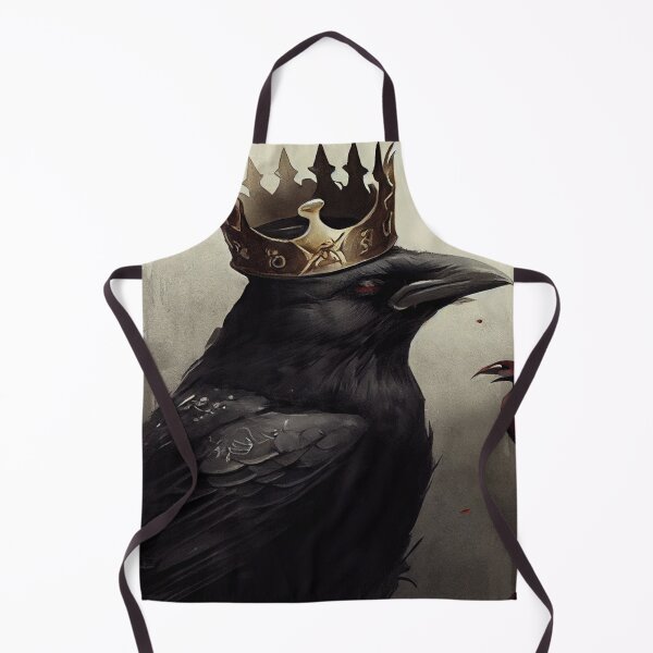 Item preview, A black raven with a golden crown. designed and sold by Maniock.