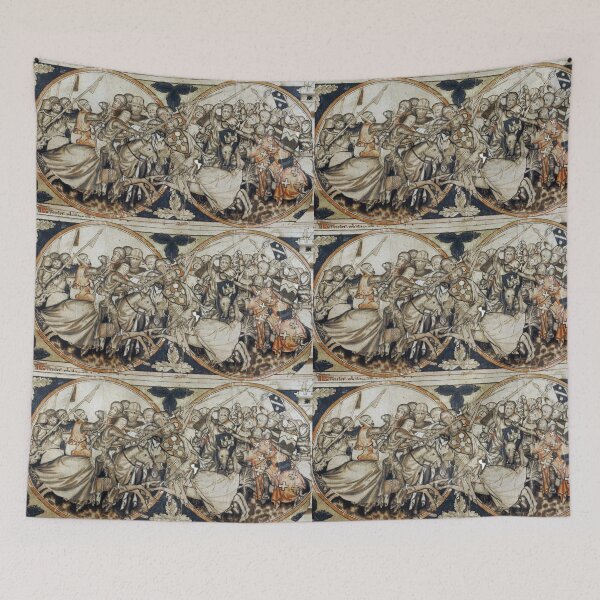 Item preview, Medieval illumination of a battle scene designed and sold by MDMDO.