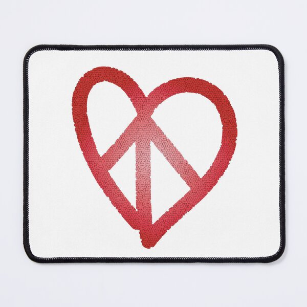 Item preview, Peace&Love Red Heart Mosaico designed and sold by Sshara.