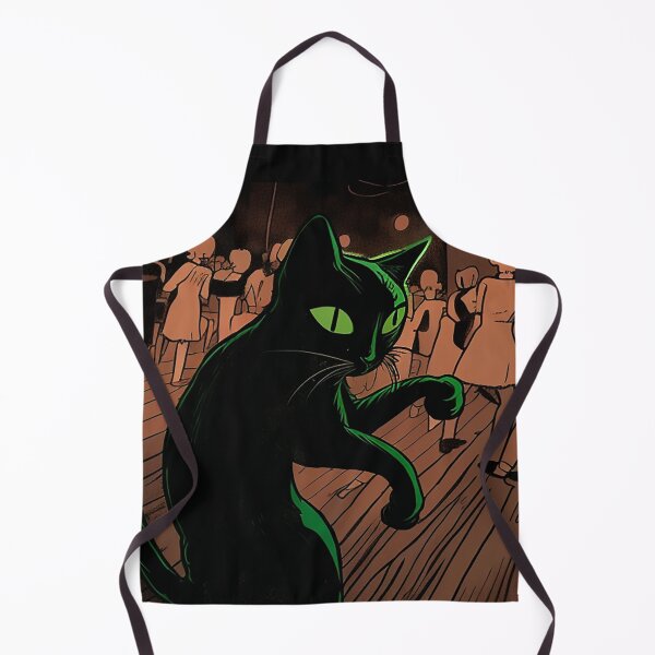 Item preview, Partying Black Cat - Comic Art - Dancing at Nightclub designed and sold by The-Fox-Hole.