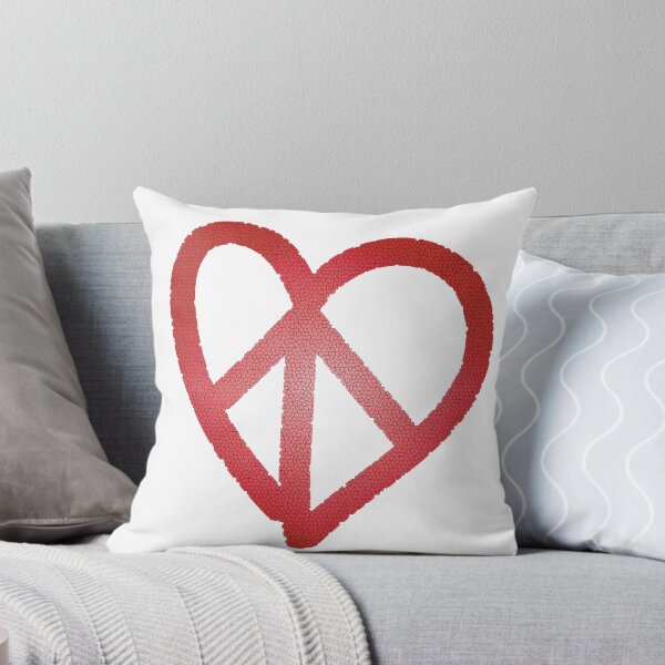 Item preview, Peace&Love Red Heart Mosaico designed and sold by Sshara.