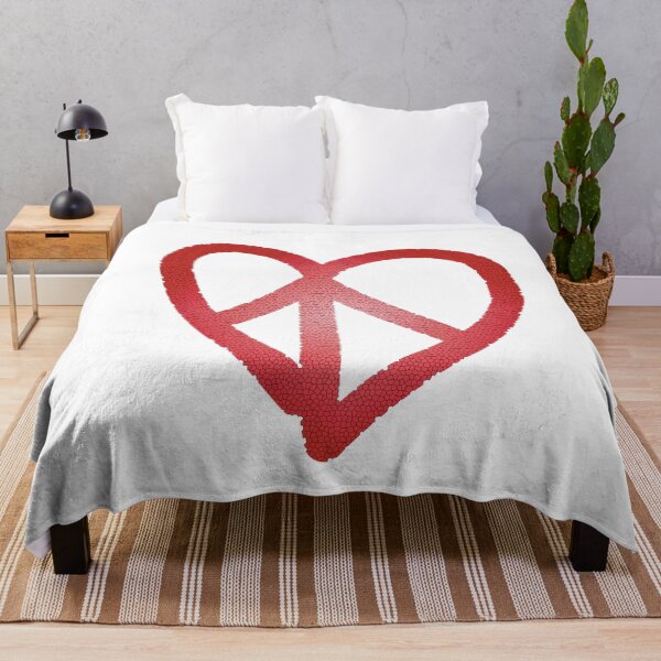 Item preview, Peace&Love Red Heart Mosaico designed and sold by Sshara.