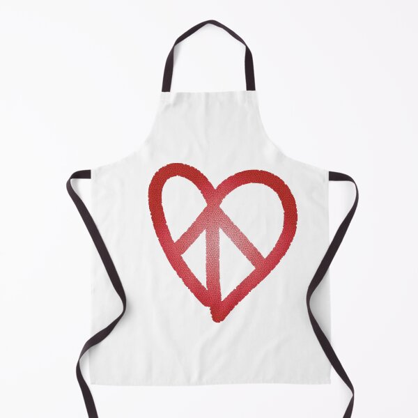 Item preview, Peace&Love Red Heart Mosaico designed and sold by Sshara.