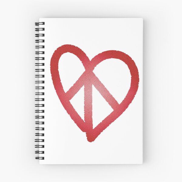 Item preview, Peace&Love Red Heart Mosaico designed and sold by Sshara.