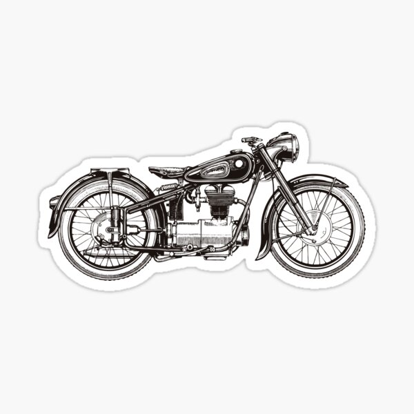 Classic motorcycle Sticker