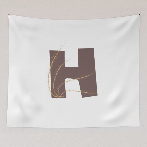 Item preview, Letter H Pink Glitter designed and sold by erion-store.