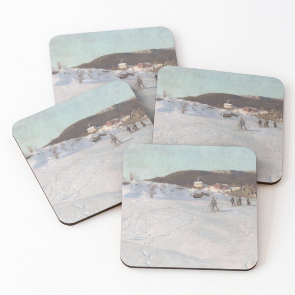 Item preview, Winter scenery - Winter in Vestre Aker by Frits Thaulow designed and sold by AR-shop.