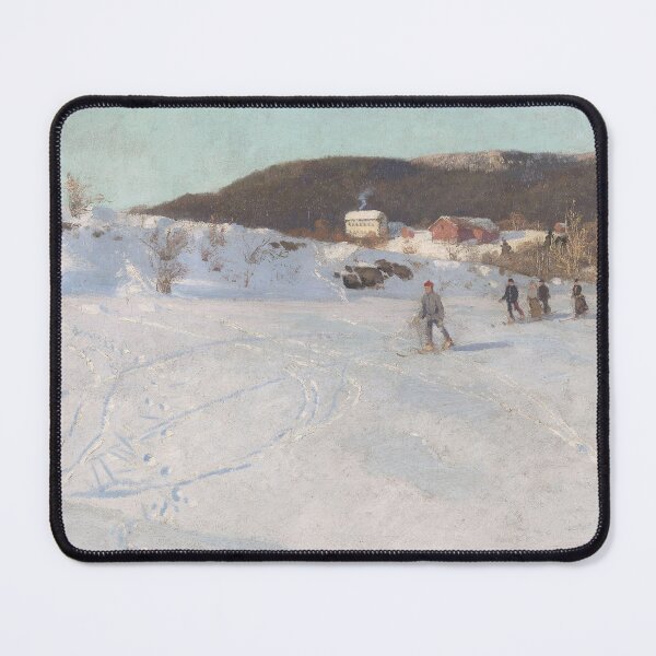 Item preview, Winter scenery - Winter in Vestre Aker by Frits Thaulow designed and sold by AR-shop.