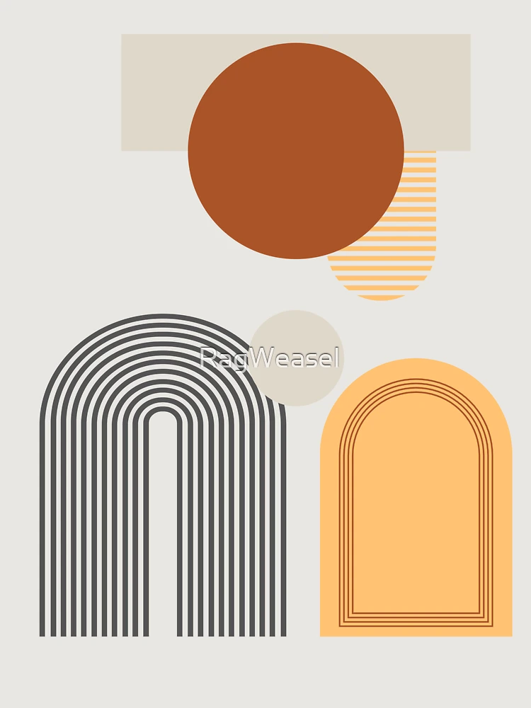 Thumbnail 6 of 6, Premium Oversized Sweatshirt, Abstract Neutral Pattern designed and sold by RagWeasel.