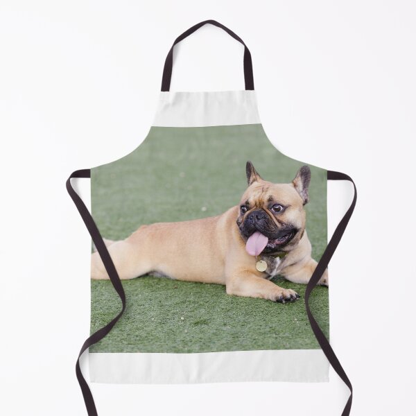 Item preview, Fawn Puppy French Bulldog Lying Down and Panting with Tongue Out designed and sold by yhelfman.