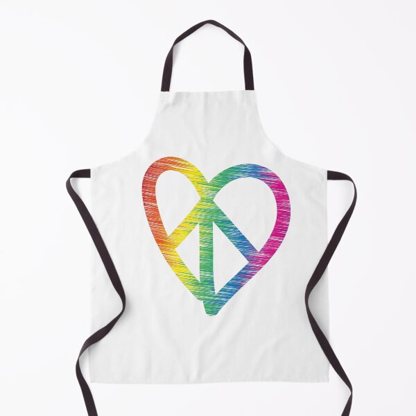 Item preview, Peace&Love Heart Line Rainbow designed and sold by Sshara.