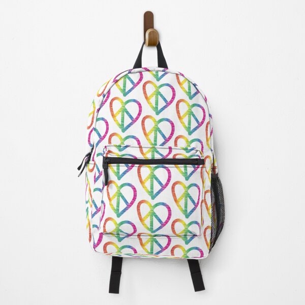 Item preview, Peace&Love Heart Line Rainbow designed and sold by Sshara.