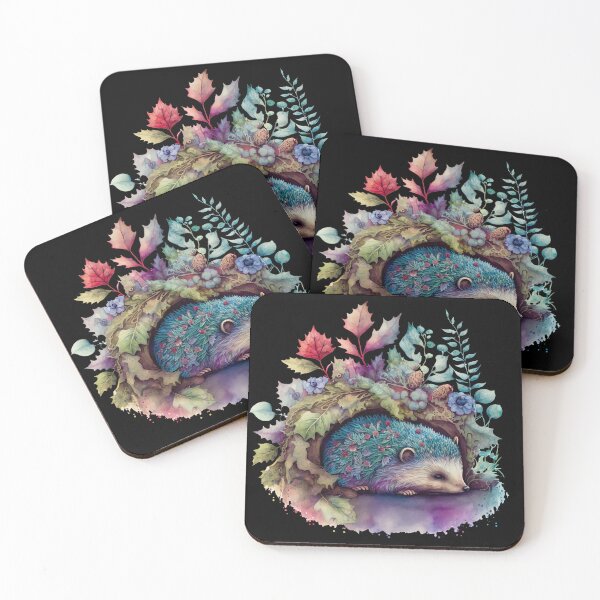 Item preview, Cute Hedgehog | Colorful Psychedelic Art designed and sold by Trippinink-.