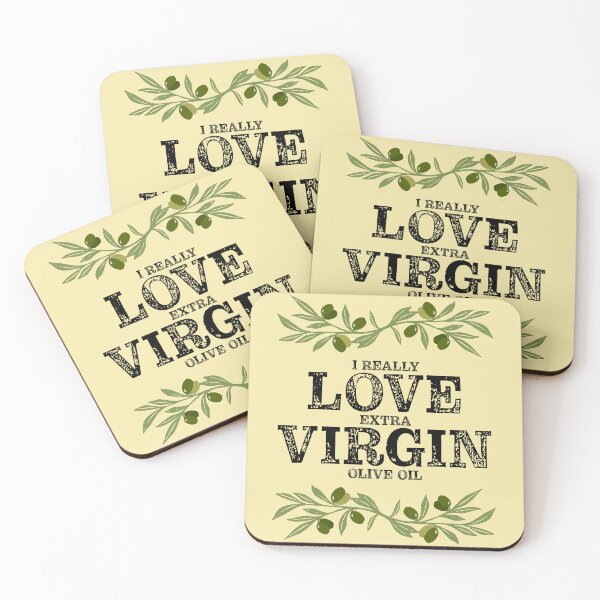Item preview, I Really Love Extra Virgin Olive Oil - Distressed Black designed and sold by Reconocer.