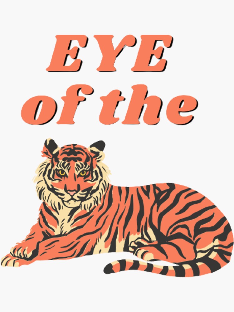 "eye of the tiger" Sticker for Sale by dfxupt Redbubble