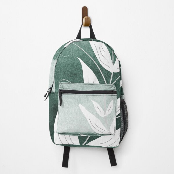 Item preview, Green and White Minimalistic Leaves | Abstract Art designed and sold by MindedInc.