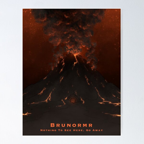 Item preview, Brunormr Travel Poster designed and sold by RWDPodcast.