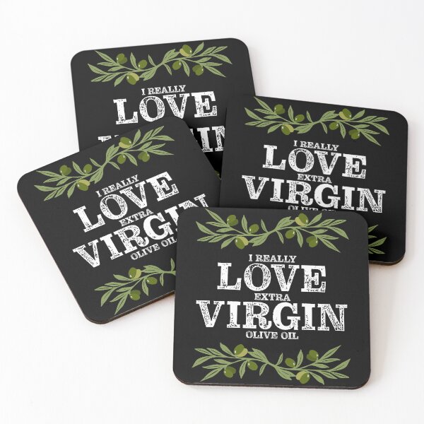 Item preview, I Really Love Extra Virgin Olive Oil - Distressed White designed and sold by Reconocer.