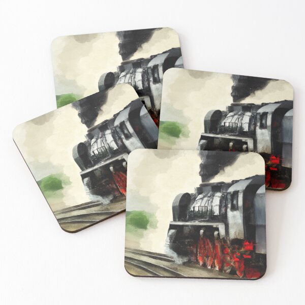 Item preview, Big boy old retro steam engine and locomotive painting designed and sold by TheContactor.