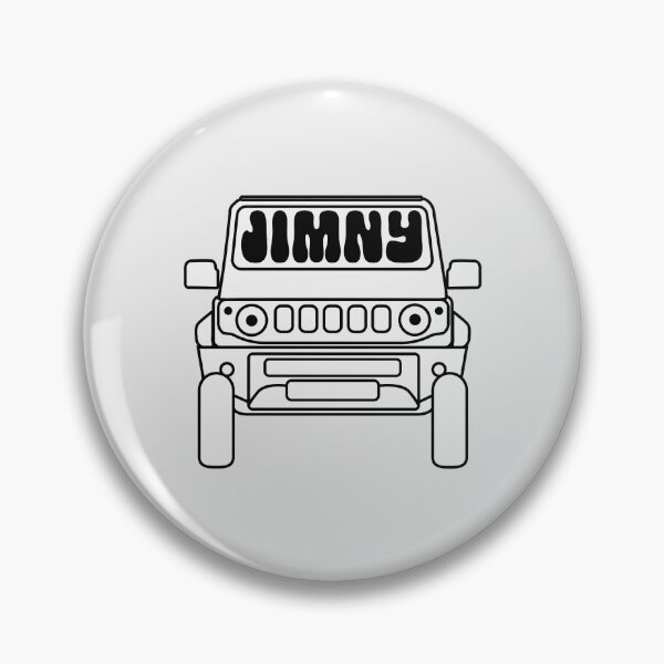 Item preview, Simple Suzuki Jimny in White | Y2K Retro Sticker designed and sold by stoicjimny.
