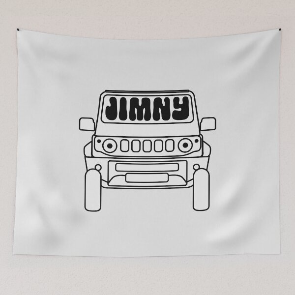 Item preview, Simple Suzuki Jimny in White | Y2K Retro Sticker designed and sold by stoicjimny.