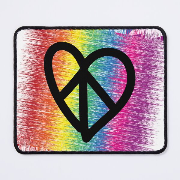 Artikelvorschau, Peace&Love Regenbogen-Quadrat-Schwarzes entworfen und verkauft von Sshara.