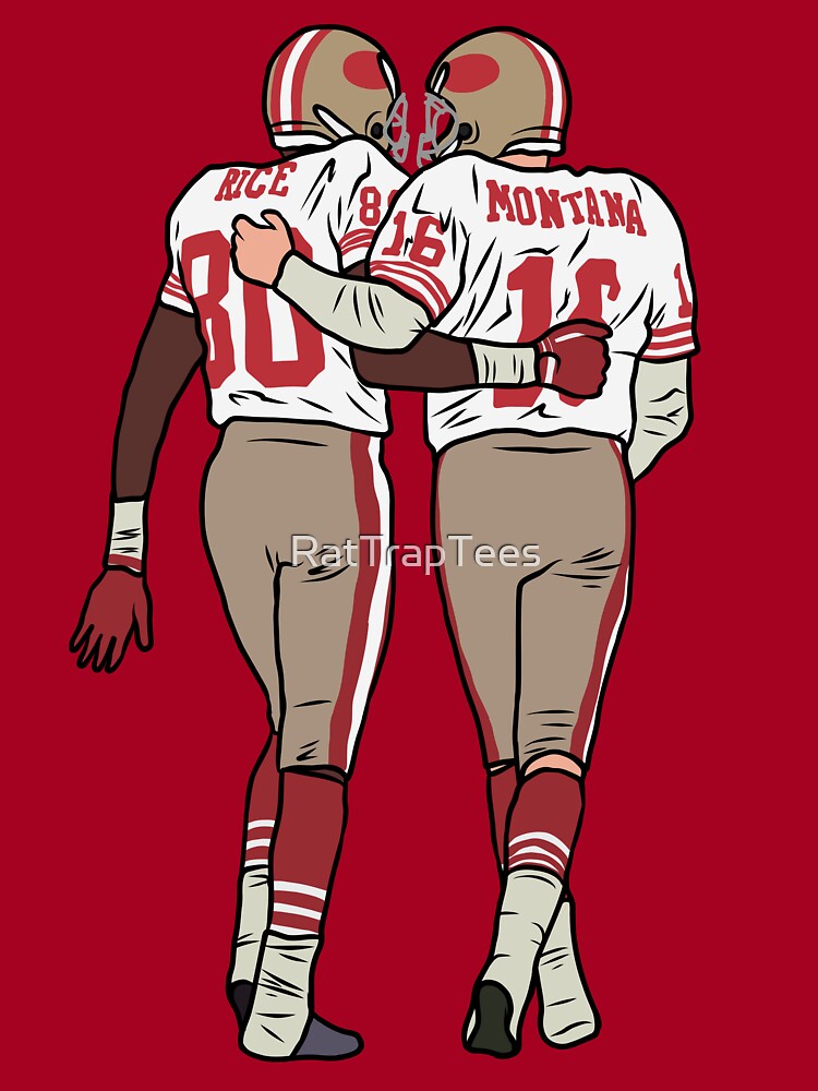 Joe Montana Retro San Francisco Football QB Caricature T Shirt