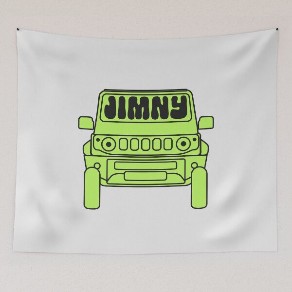 Item preview, Simple Suzuki Jimny in Kinetic Yellow | Y2K Retro Sticker designed and sold by stoicjimny.