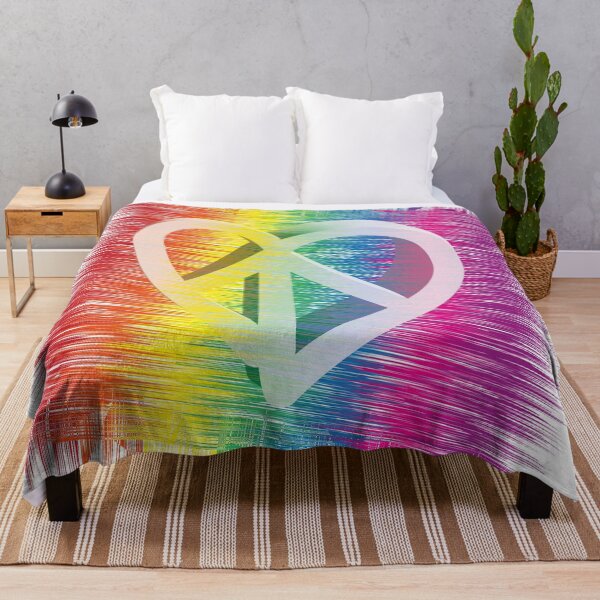 Item preview, Peace&Love Rainbow Square 3D designed and sold by Sshara.